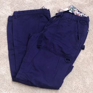 Purple Koi Scrub Pants